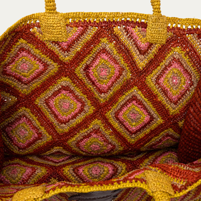 Raphia Archi tote bag