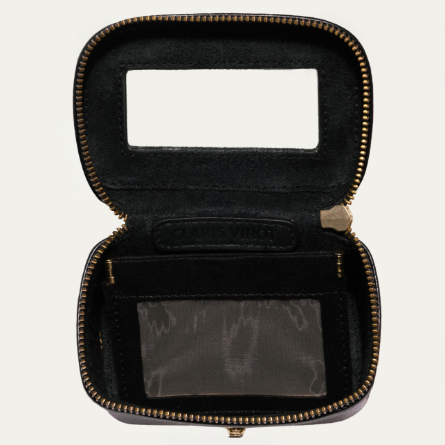 Black Leather Greta Jewelry Box