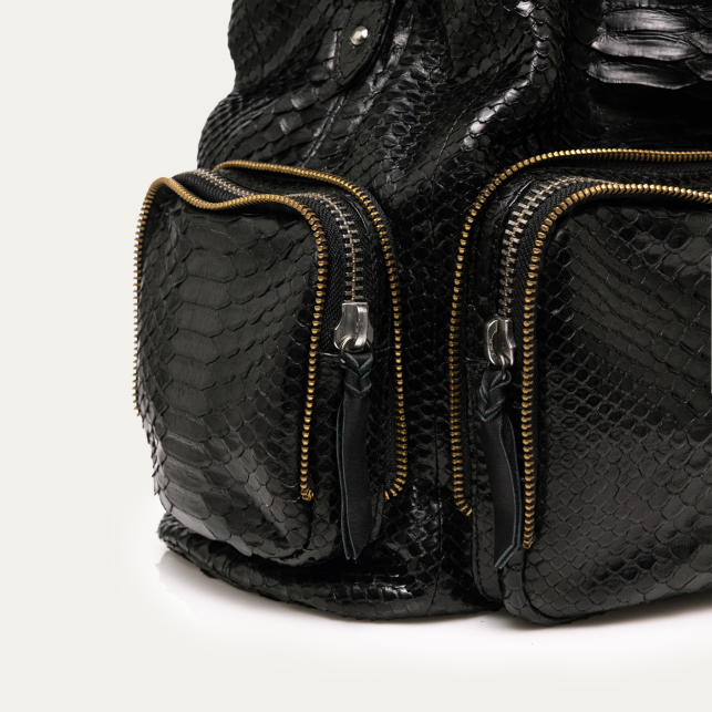 Black Python Lenny Bag