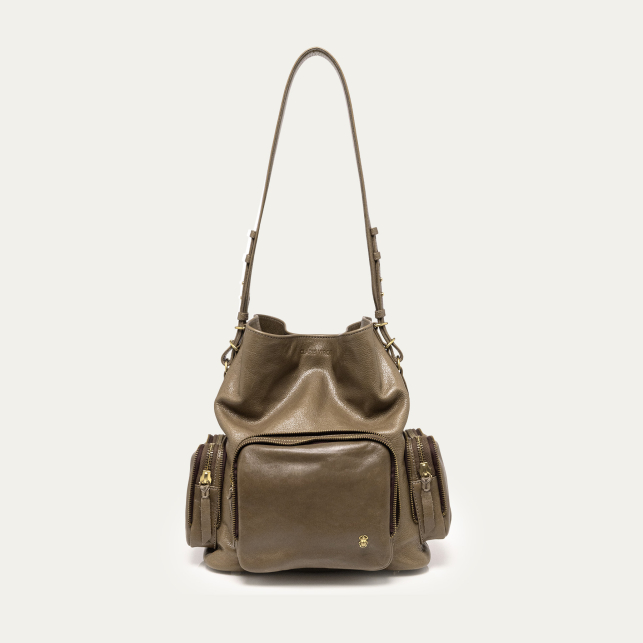Sac Lenny Cuir Taupe
