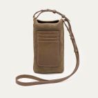 Taupe Thick Suede Mishas Phone Bag