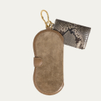 Ash Python and Taupe Thick Suede Pedro Charms