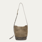 Taupe Thick Suede Romy Bag