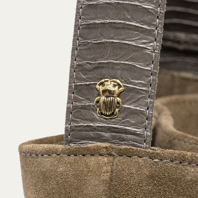 Sac Romy Veau Velours Taupe