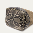 Taupe Thick Suede Romy Bag