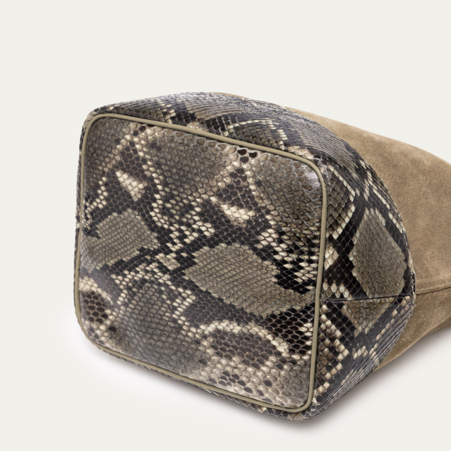 Sac Romy Veau Velours Taupe