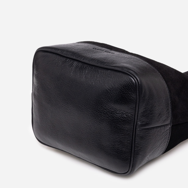Black Leather Romy Bag