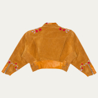 Honey Embroidered Leather Jacket