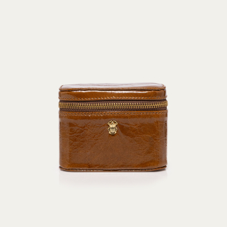 Glossy Siena Leather Greta Jewelry Box
