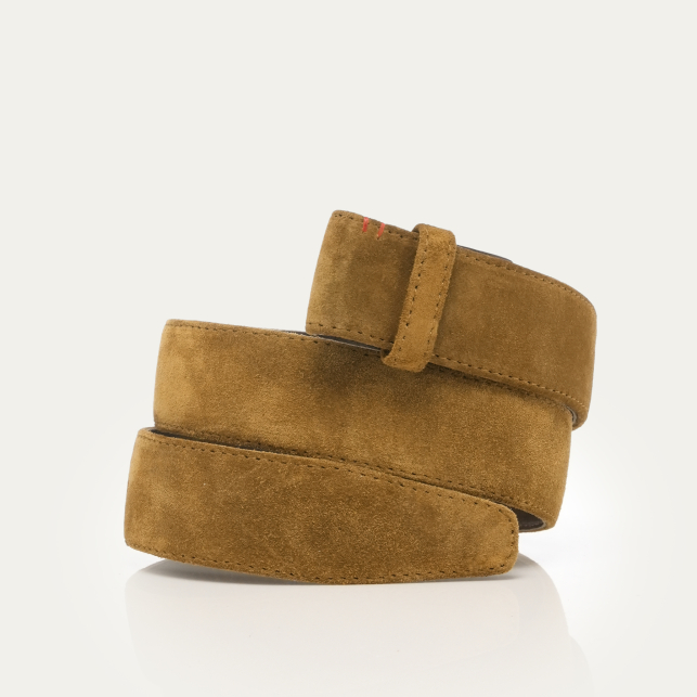 Ceinture Veau Velours Tabac