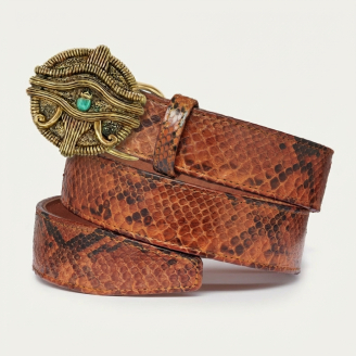 Moka Python Oudjat Eye Belt