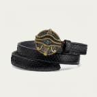Baby Ceinture Python Noir Oeil Oudjat Or