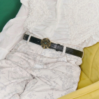 Baby Ceinture Python Noire