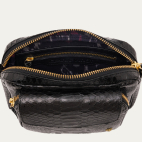 Gold Chain Black Python Charly Bag