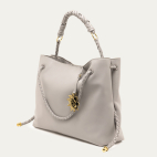 Sac Denise Cuir Nappa Gris x And Bloom