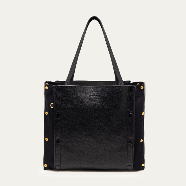 Black Leather Joseph Bag