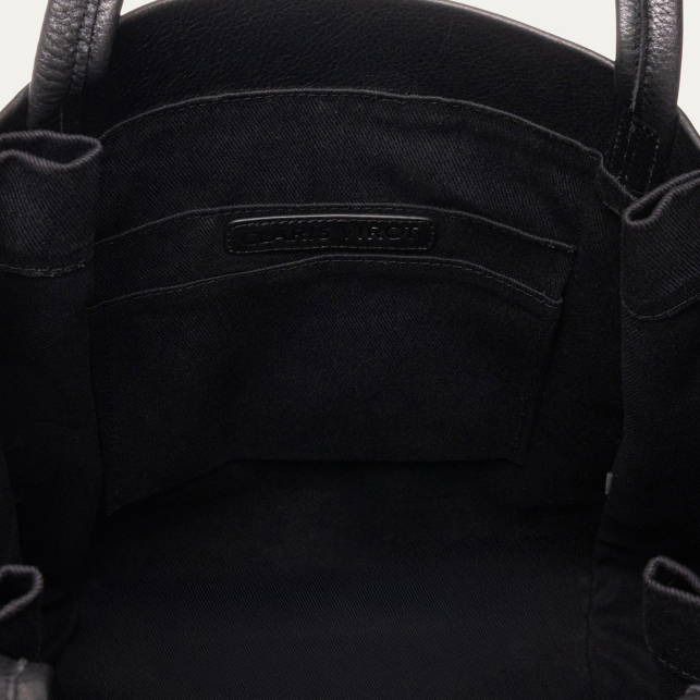 Black Leather Joseph Bag