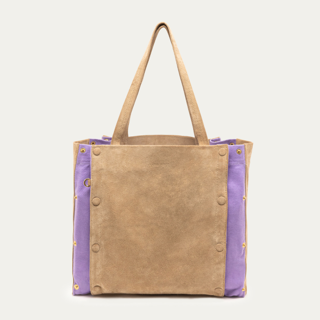 Off White lavender Leather Joseph Bag