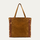 Tobacco Thick Suede Joseph Bag