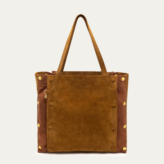 Tobacco Thick Suede Joseph Bag