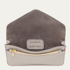 Portefeuille Alex Long Cuir Nappa Gris x And Bloom