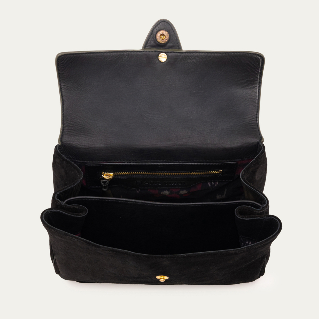 Sac Louise Veau Velours Noir