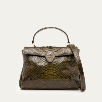 Sac Louise Python Kaki