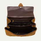 Tobacco Thick Suede Louise Bag