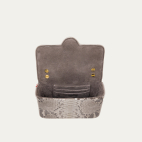 Grey Python and Leather Mini Ava Bag x And Bloom