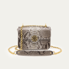 Sac Mini Ava Python et Cuir Gris x And Bloom