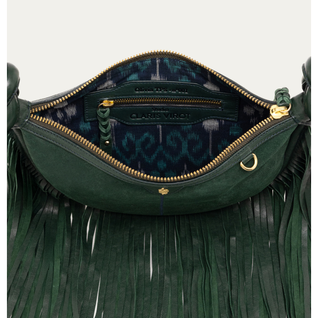 Green Forest Suede Calfskin Mini Chris Bag x Olivia TPS