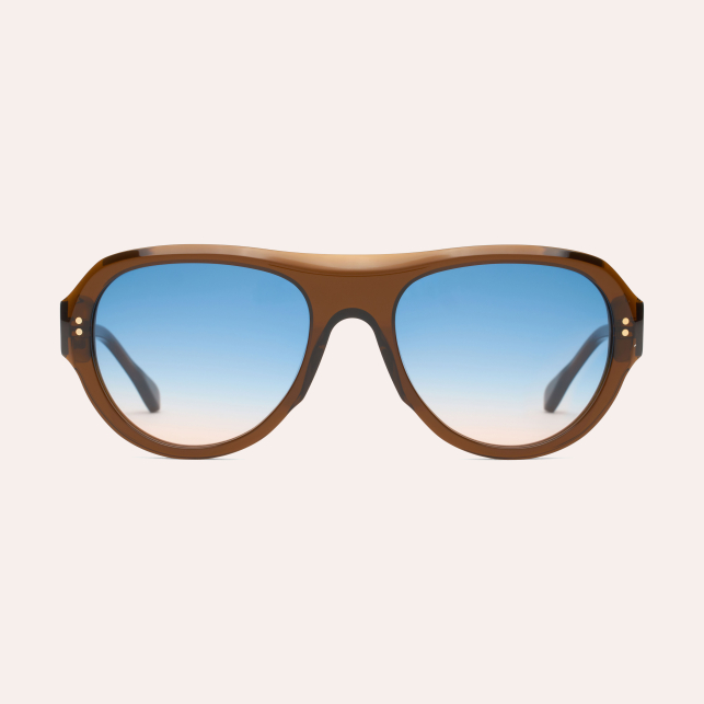 Lunettes de Soleil Claris Virot Adonara Marron Bleu
