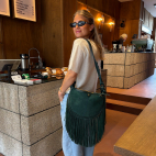 Green Forest Suede Calfskin Mini Chris Bag x Olivia TPS