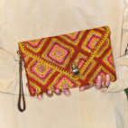 Raffia Alicia Clutch