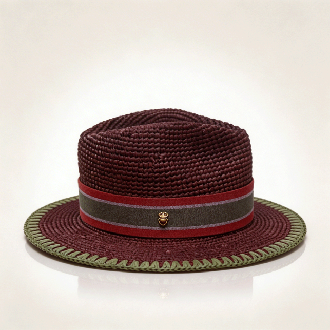 Thymaroise Raffia Fedora Hat
