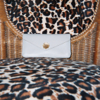 Grey Nappa Leather Long Alex Wallet