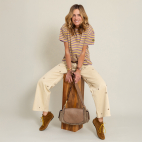Taupe Leather Marine Bag