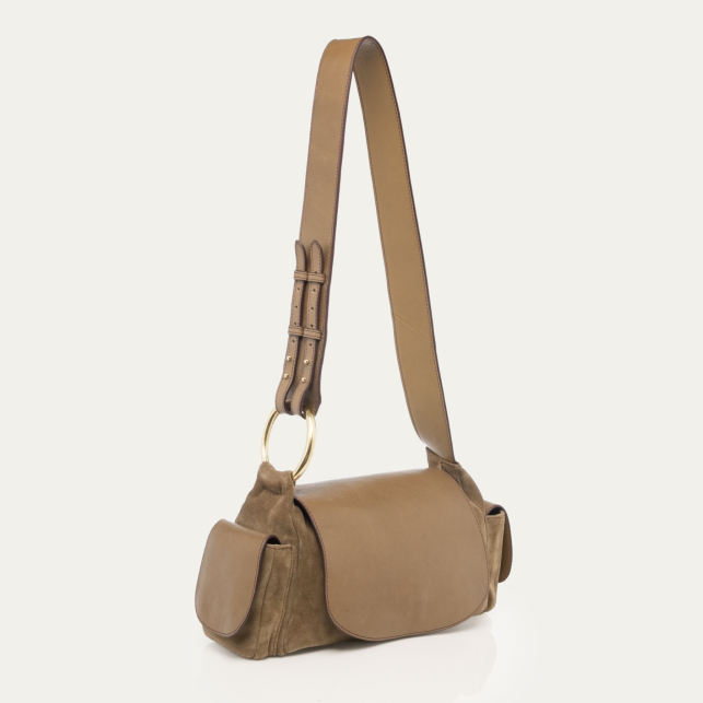 Sac Marine Cuir Taupe