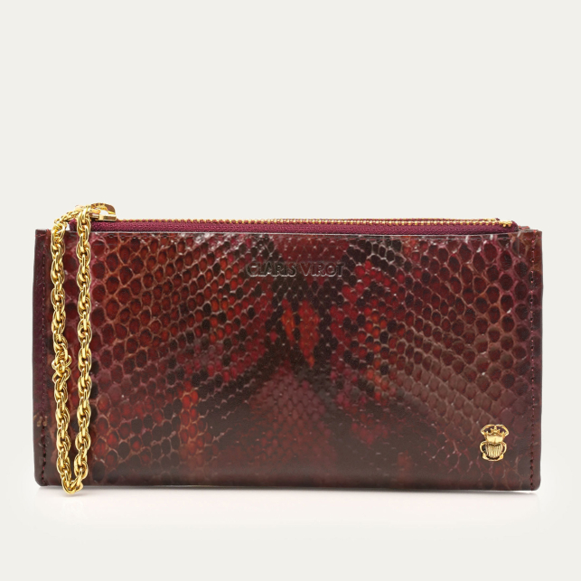 Porte Monnaie Achille Python Marovino