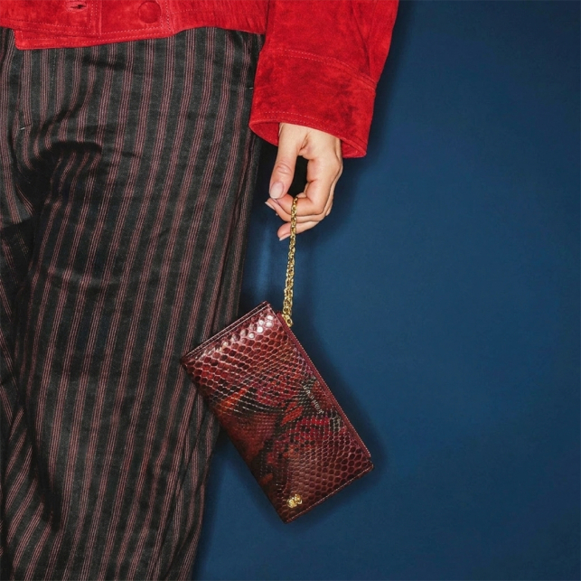 Porte Monnaie Achille Python Marovino