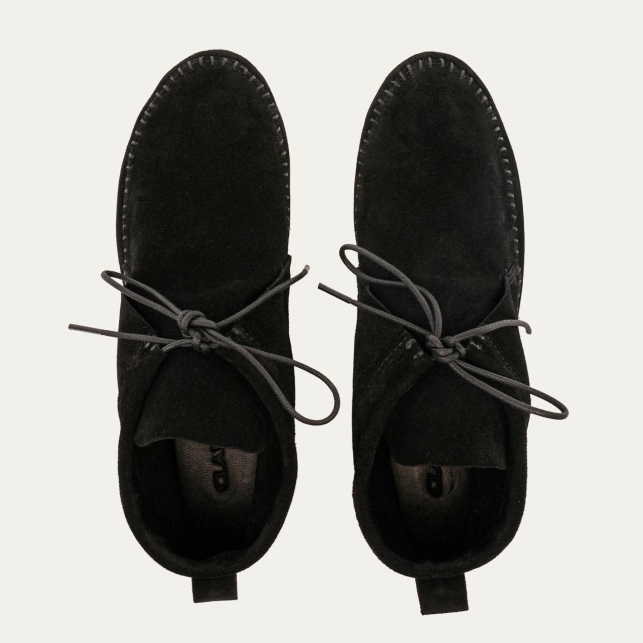 Black Thick Suede Kate Shoes