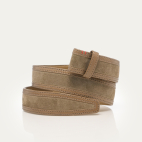 Ceinture Veau Velours Taupe
