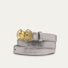 Baby Ceinture Cuir Métallisé Armour Scarabée Doré