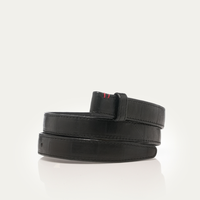 Baby Ceinture Cuir Embossé Check