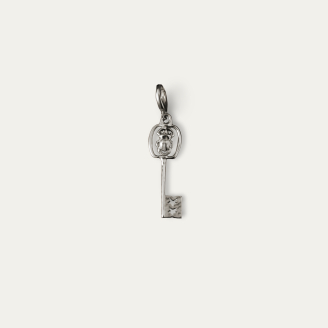 Removable Silver Key Pendant