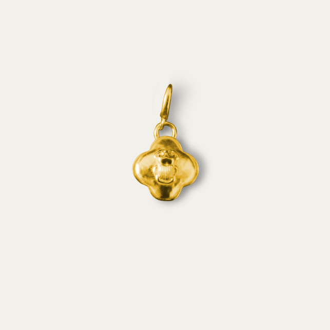 Removable Gold Beetle Pendant