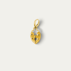 Removable Secret Heart Pendant in Gold