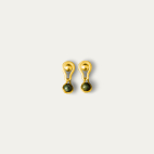 Scarab Stud Earrings Gold