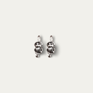 Boucles d'oreilles Dormeuses Scarabée Or