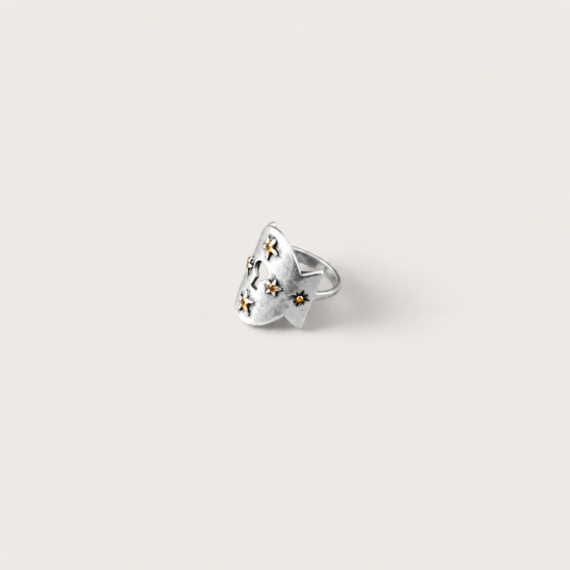 Bague Manchette Secret Argent